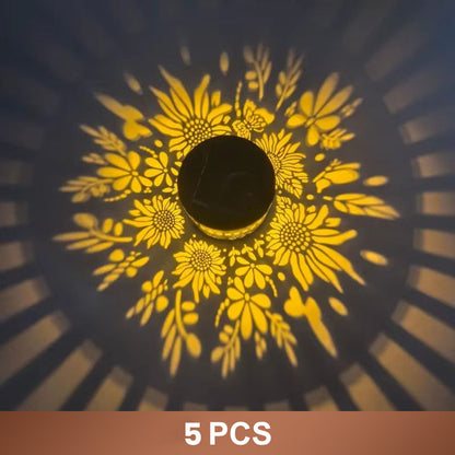🌞✨Solar-powered mandala projector lamp
