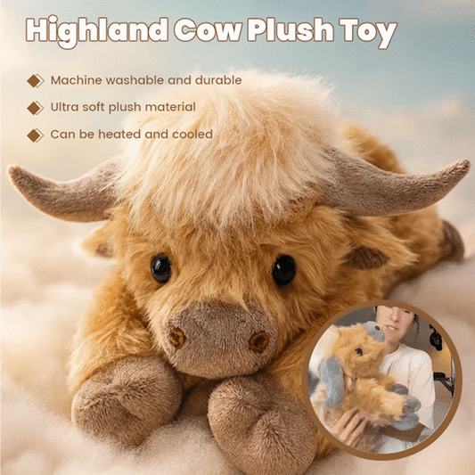 🎁Cute Cartoon Highland Cow Cuddly Toy