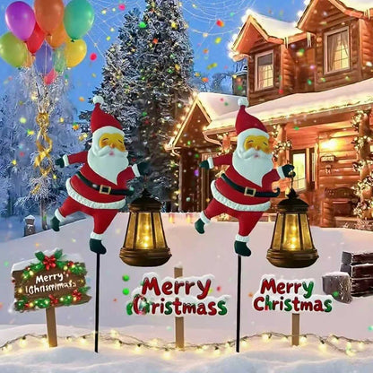 ⏰Solar Garden Light In The Shape Of Santa Claus🎅🎄