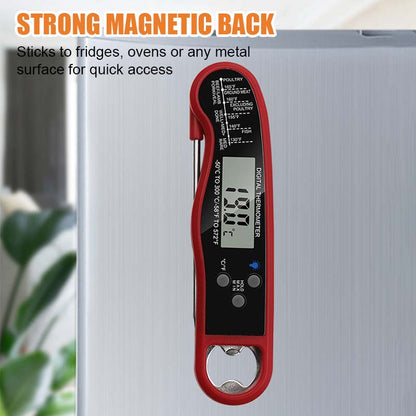 🌟 Digital Display Folding Waterproof Food Thermometer 🌟