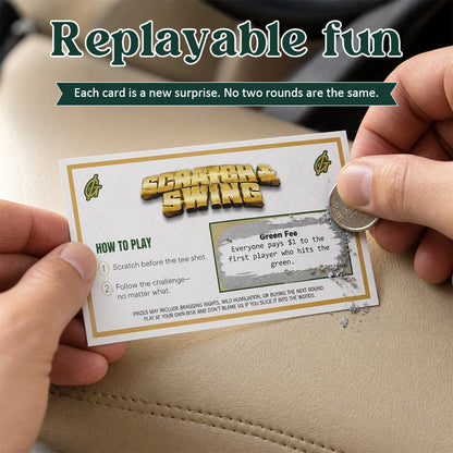 ⛳ Golf-themed scratch-off card game