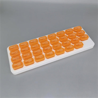 💊31 Days Pill Box-Monthly Pill Organizer-Arthritis-Friendly Easy-Open Lids