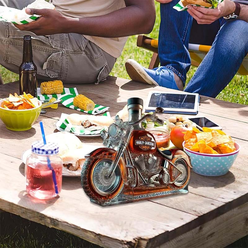 🏍️Creative Motorcycle Glass Wine Bottle