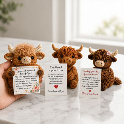 🐮Emotional Support Cow-Handmade Comfort Companion