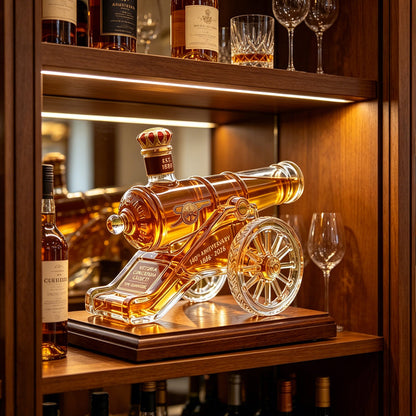 Whiskey Cannon Bottle Creative Cannon Shaped Decanter