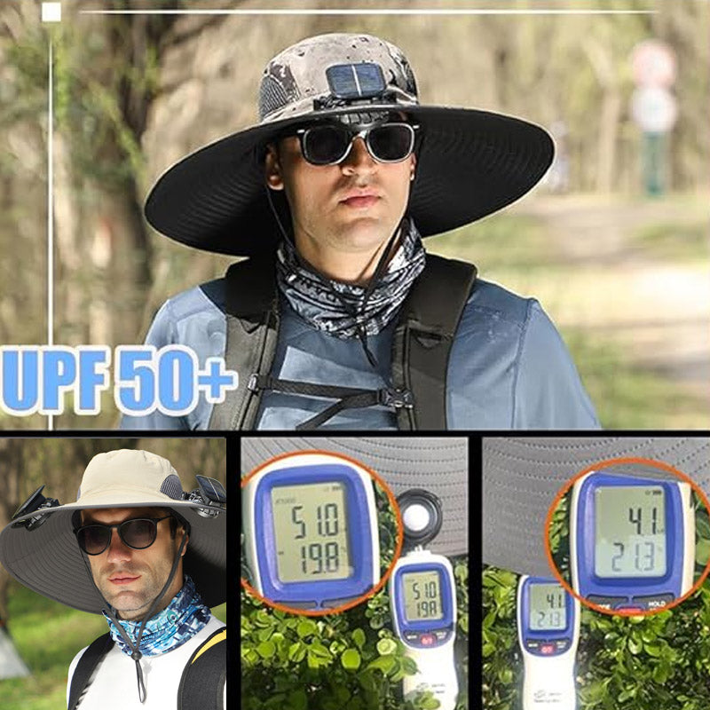 🔥HOT SALE NOW 49% OFF🔥Solar Cooling Sun Hat – Portable Fan Cap