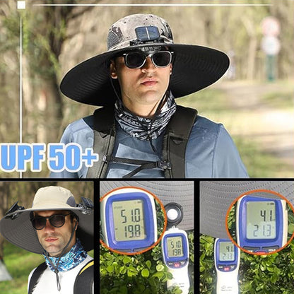 🔥HOT SALE NOW 49% OFF🔥Solar Cooling Sun Hat – Portable Fan Cap