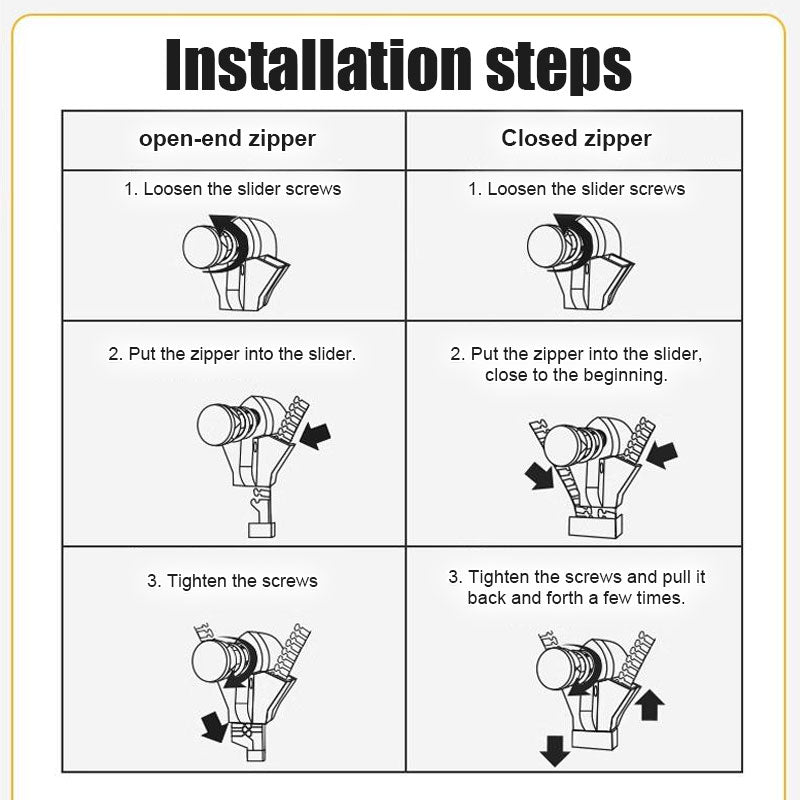 ZipperPro Easy-Fix Pullers