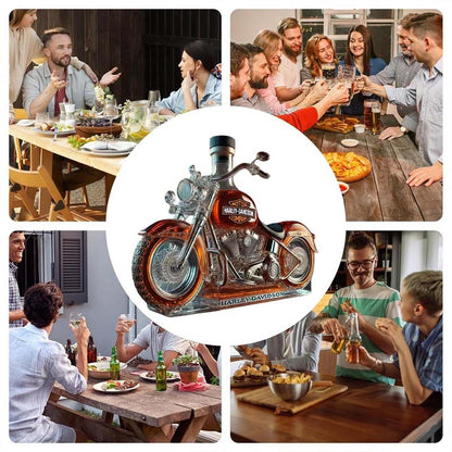 🏍️Creative Motorcycle Glass Wine Bottle