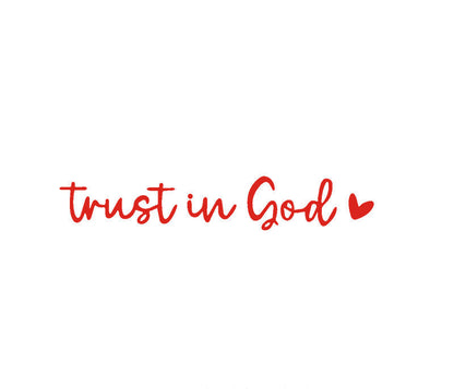 2pcs Trust in God Car Rearview Mirror Sticker, Car Rearview Mirror Decal, Inspirational Vinyl Sticker, Ideal Christian Gift