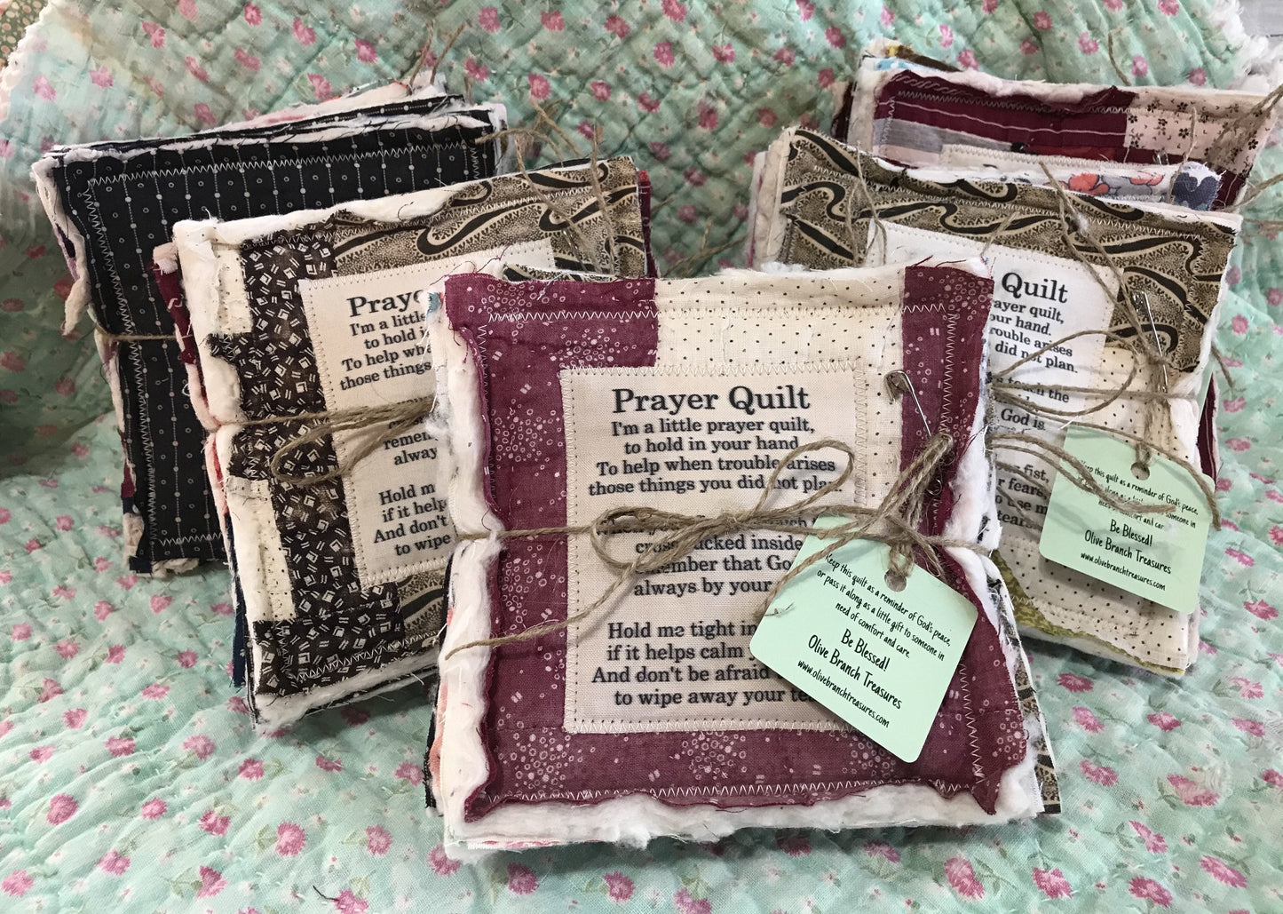 🎁Prayer Quilt with cross inside✝️