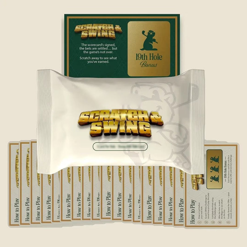 ⛳ Golf-themed scratch-off card game