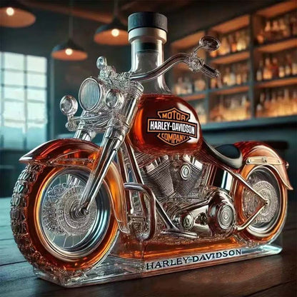 🏍️Creative Motorcycle Glass Wine Bottle