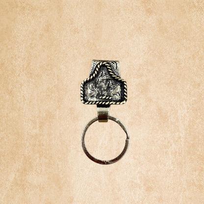 Vintage Letter Keychain
