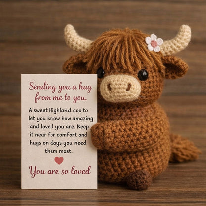 🐮Emotional Support Cow-Handmade Comfort Companion