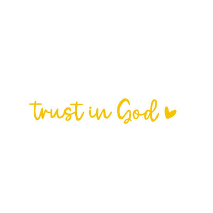 2pcs Trust in God Car Rearview Mirror Sticker, Car Rearview Mirror Decal, Inspirational Vinyl Sticker, Ideal Christian Gift