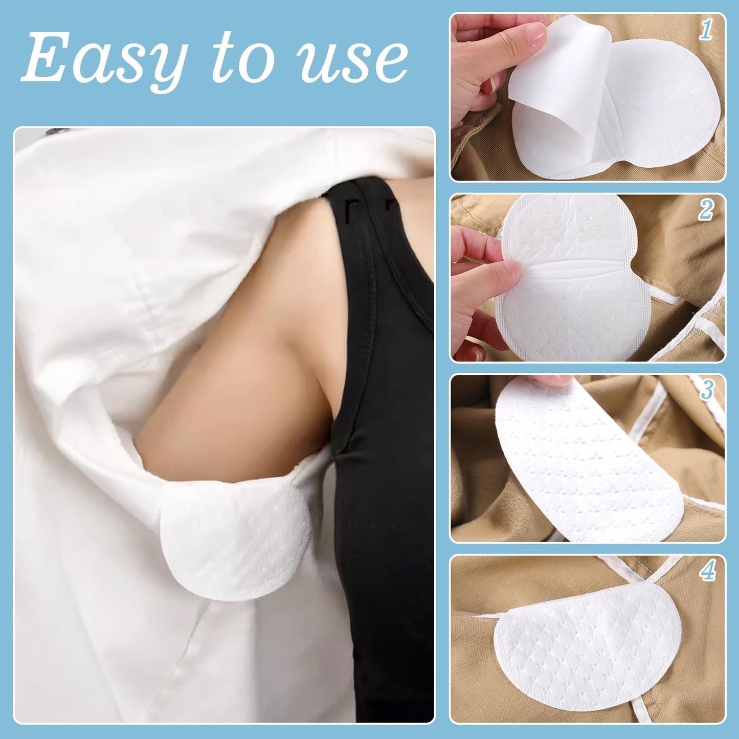 🍃Ultra-Thin Disposable Underarm Sweat Pads