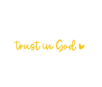 2pcs Trust in God Car Rearview Mirror Sticker, Car Rearview Mirror Decal, Inspirational Vinyl Sticker, Ideal Christian Gift