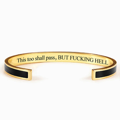 This Too Shall Pass Color Cuff Bracelet