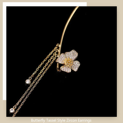 💐BUTTERFLY TASSEL STYLE ZIRCON EARRINGS | PERFECT GIFT🎁