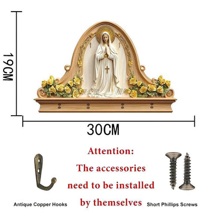2D Flat Jesus and Disciples Wall Art Keychain