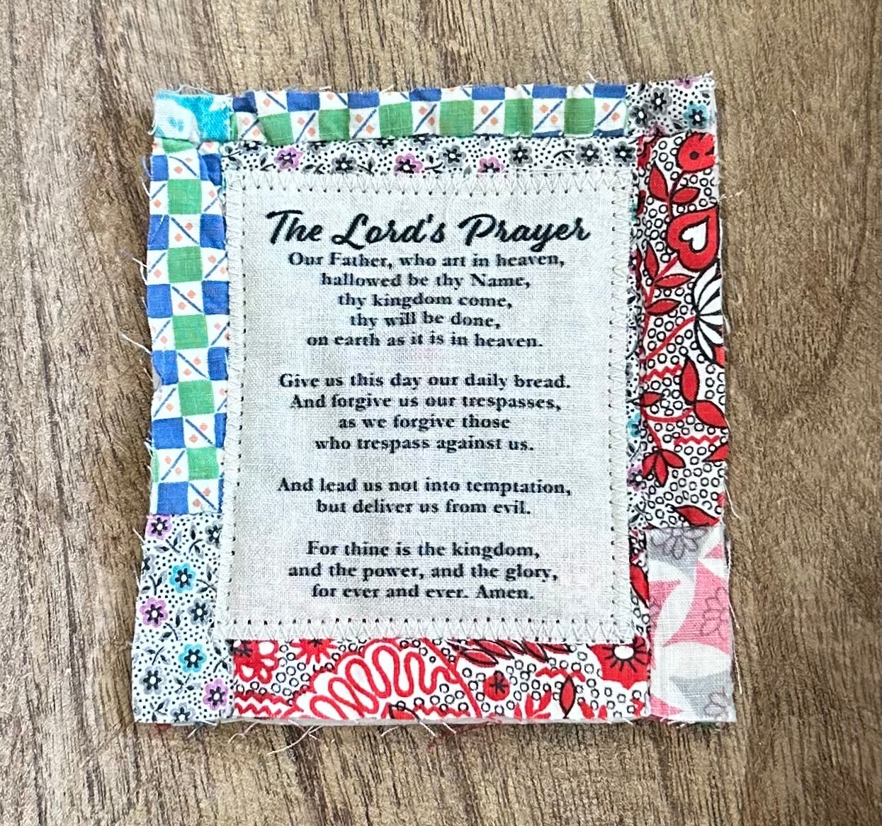 🎁Prayer Quilt with cross inside✝️
