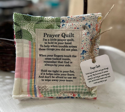 🎁Prayer Quilt with cross inside✝️