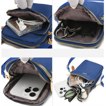 Stylish 3-Layer Shoulder Crossbody Bag