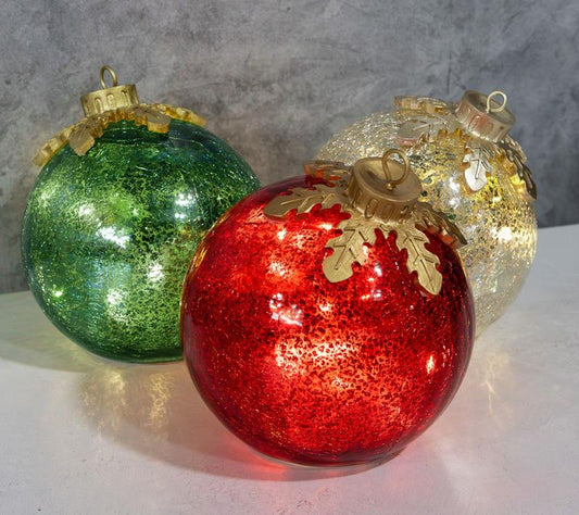 💥LAST DAY SALE 50% OFF⏰50K+ SOLD!🎅Glass Tabletop Christmas Ornaments【3ct】🔔🎁