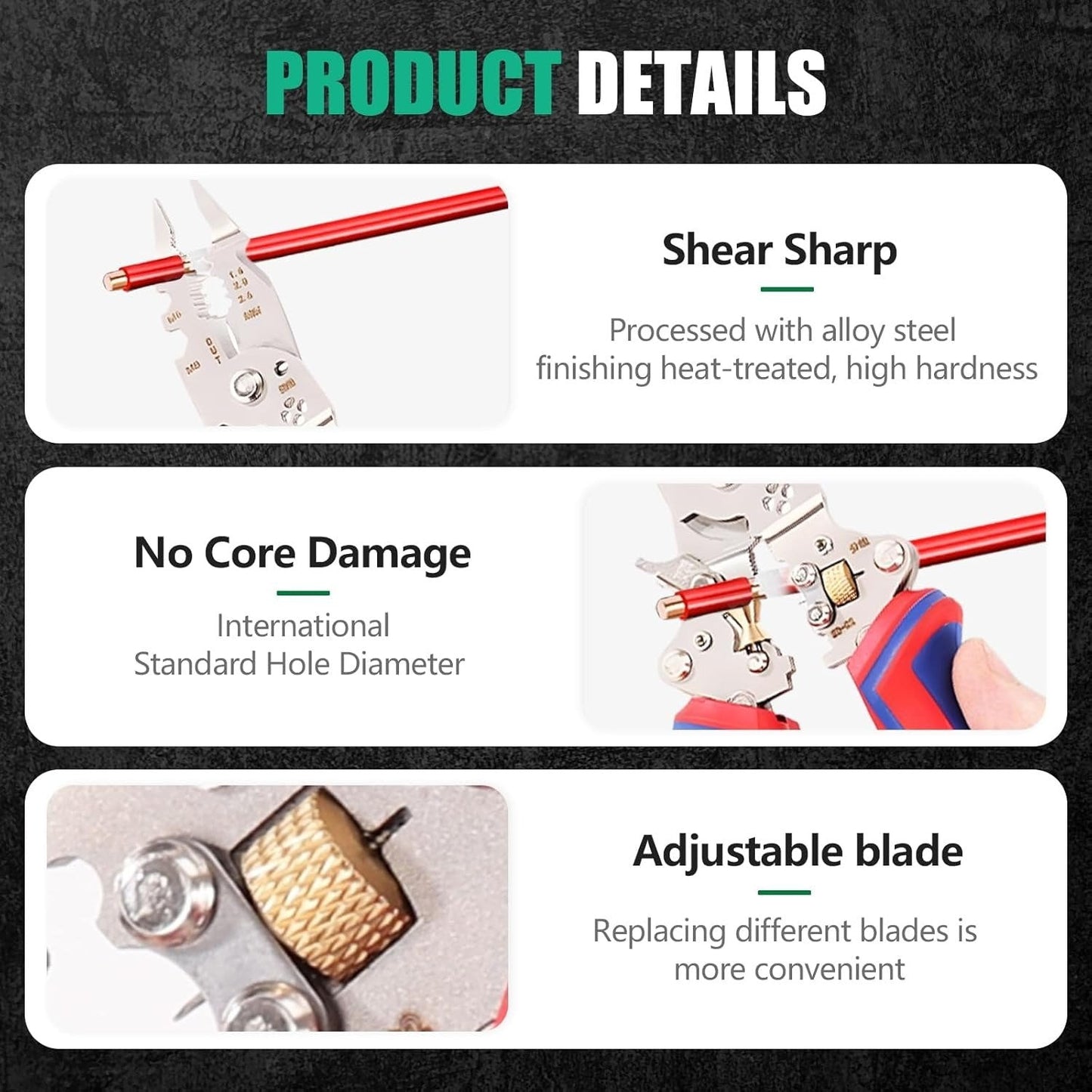 🔧 13-in-1 Foldable Wire Stripper Pliers with Voltage Tester