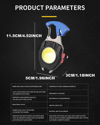💡2024 New Arrival Upgrade 8 in 1 Multifunctional Portable Emergency Light