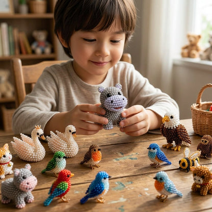 ✨Last Day 49% OFF✨-🧵✨ Tiny 3D Beaded Animal DIY Kit