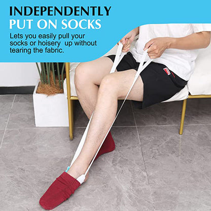 （🎁2024 New Year Hot Sale🎁）Sock threader: No need to bend over to assist in wearing socks