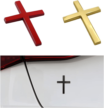 Buy One Get One Free!✝️ Metal Jesus Christ Cross Badge Stickers
