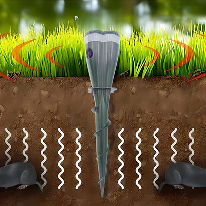 🌸Spring Sale 45% OFF🌸 Solar Powered Waterproof Screw Mole Repellent