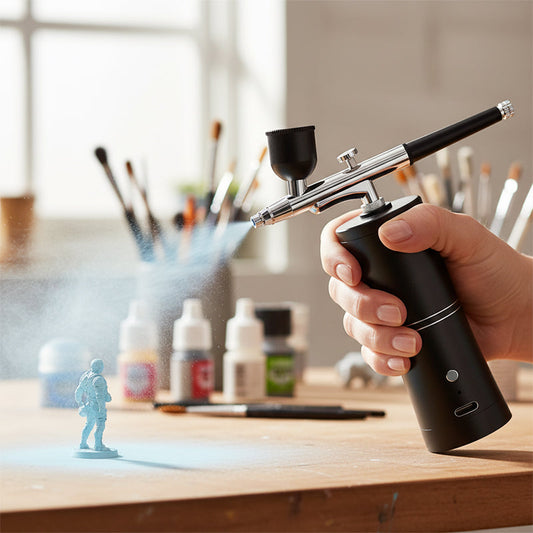 🎉New Year's Gift SALE!🎨Wireless Portable Airbrush Set with Compressor - Precision Painting Anywhere, Anytime!