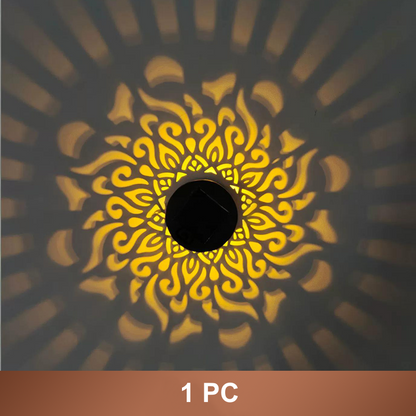 🌞✨Solar-powered mandala projector lamp