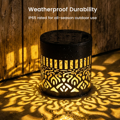 🌞✨Solar-powered mandala projector lamp