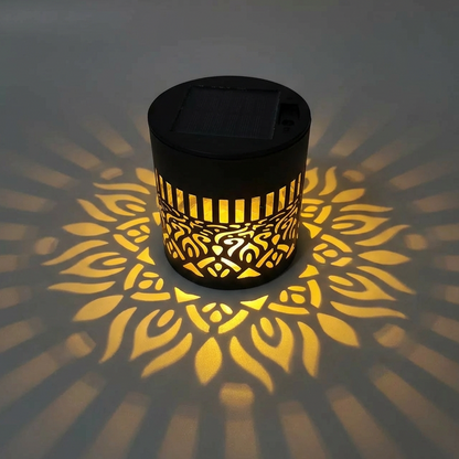 🌞✨Solar-powered mandala projector lamp
