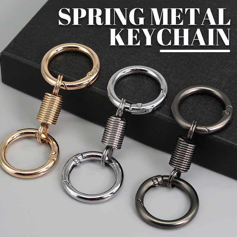 🎄Valentine's Day Deals-49% OFF🎄Nordic Retro Spring Double Ring Keychai ...